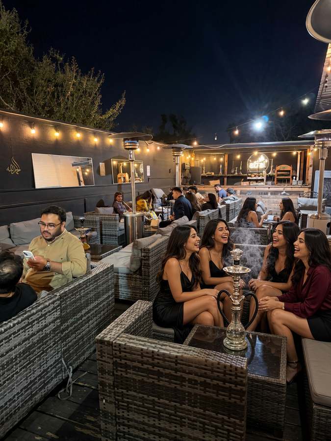 Night crowd at Dream Lounge