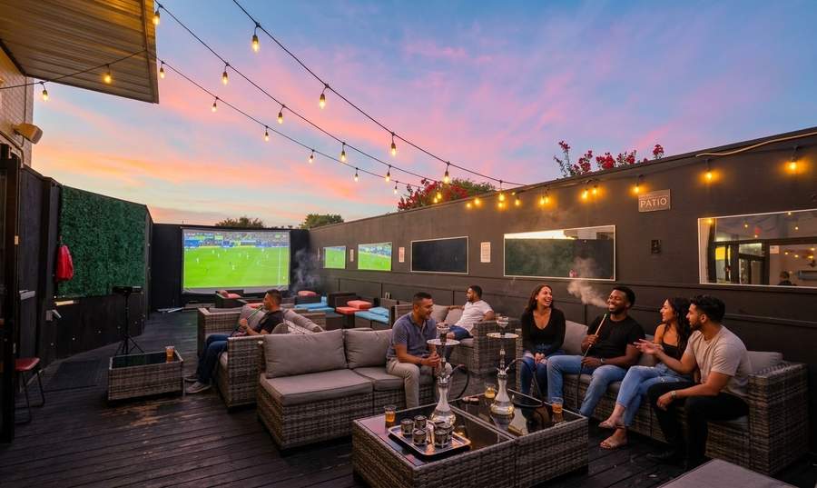 Outdoor patio at Dream Lounge